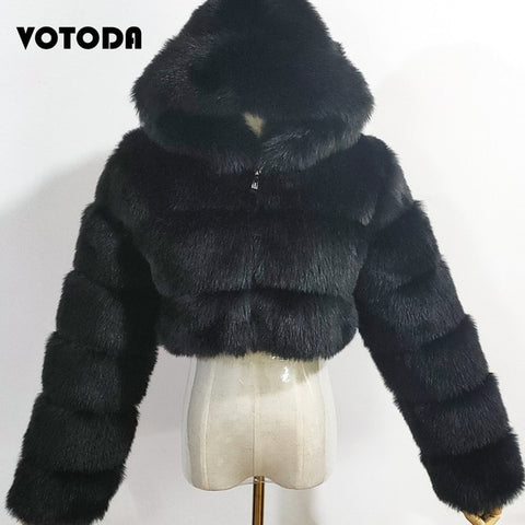 Loose Thick Fur Plush Jacket Women Girls